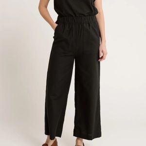 LAUDE the Label Everyday Crop Wide Leg Pants Black